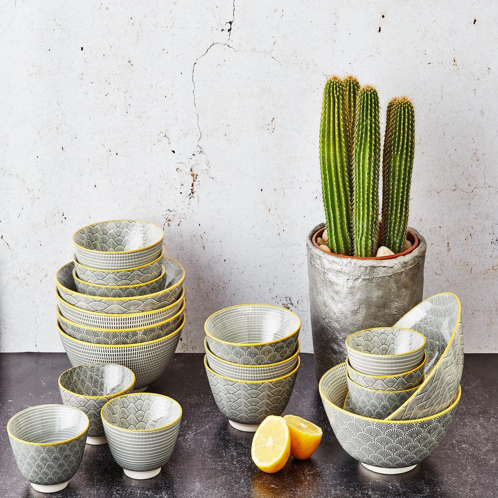 Voir la diapositive 6 : BJORN Bol pattern ø21cm - 6 pièces - eclipse