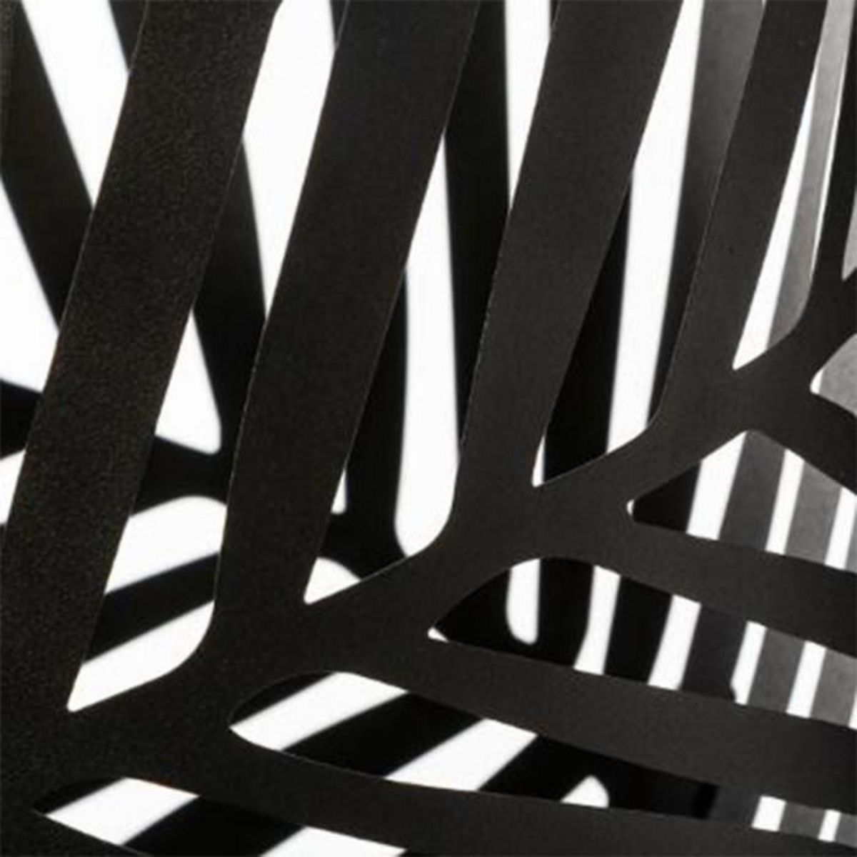 ATMOSPHERA Lot de 2 Cache-Pots en Métal  Leaf  54cm Noir