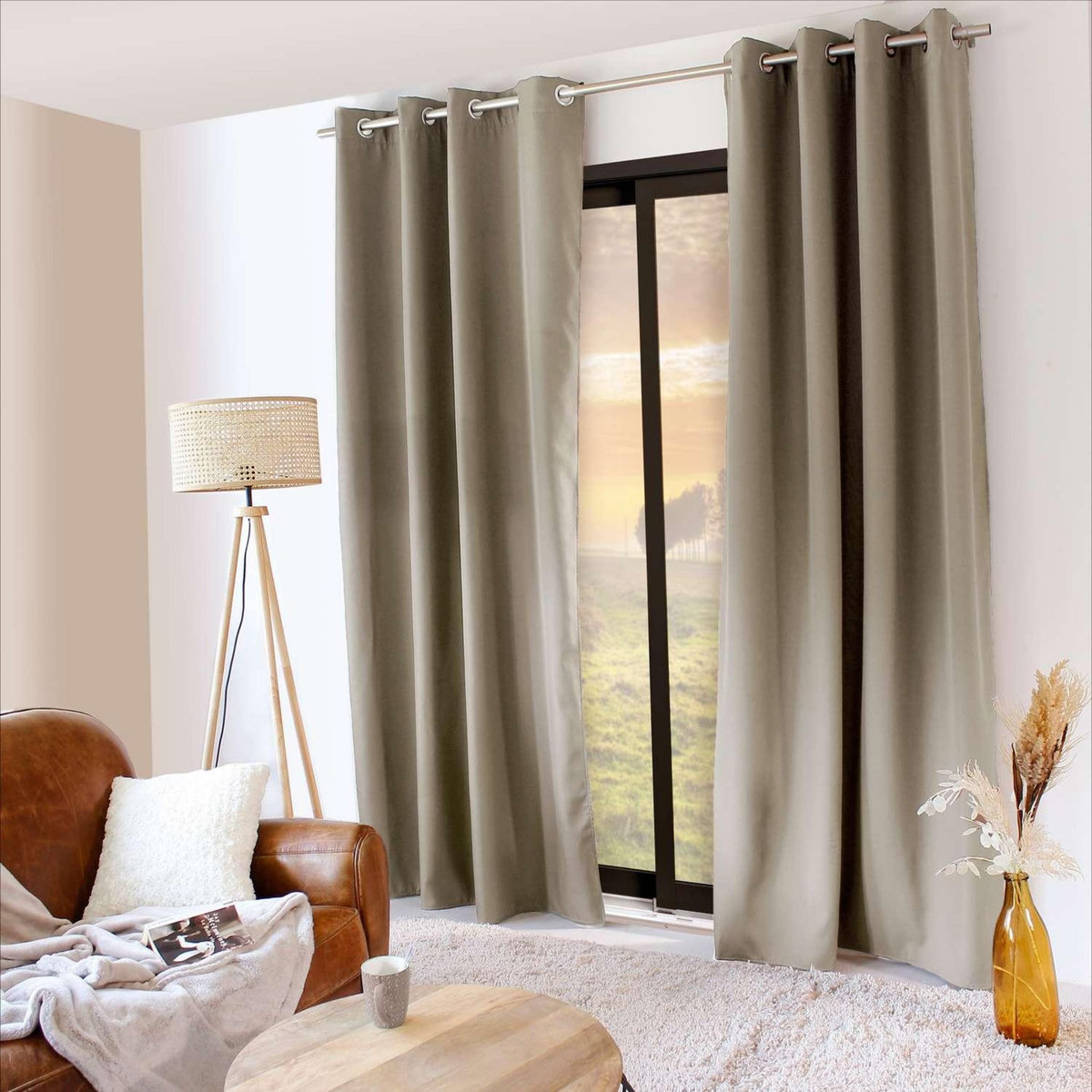 TOILINUX Rideau thermique Glacier