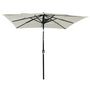 Voir la diapositive 2 : VIDAXL Parasol de jardin a 3 niveaux avec mat en aluminium sable