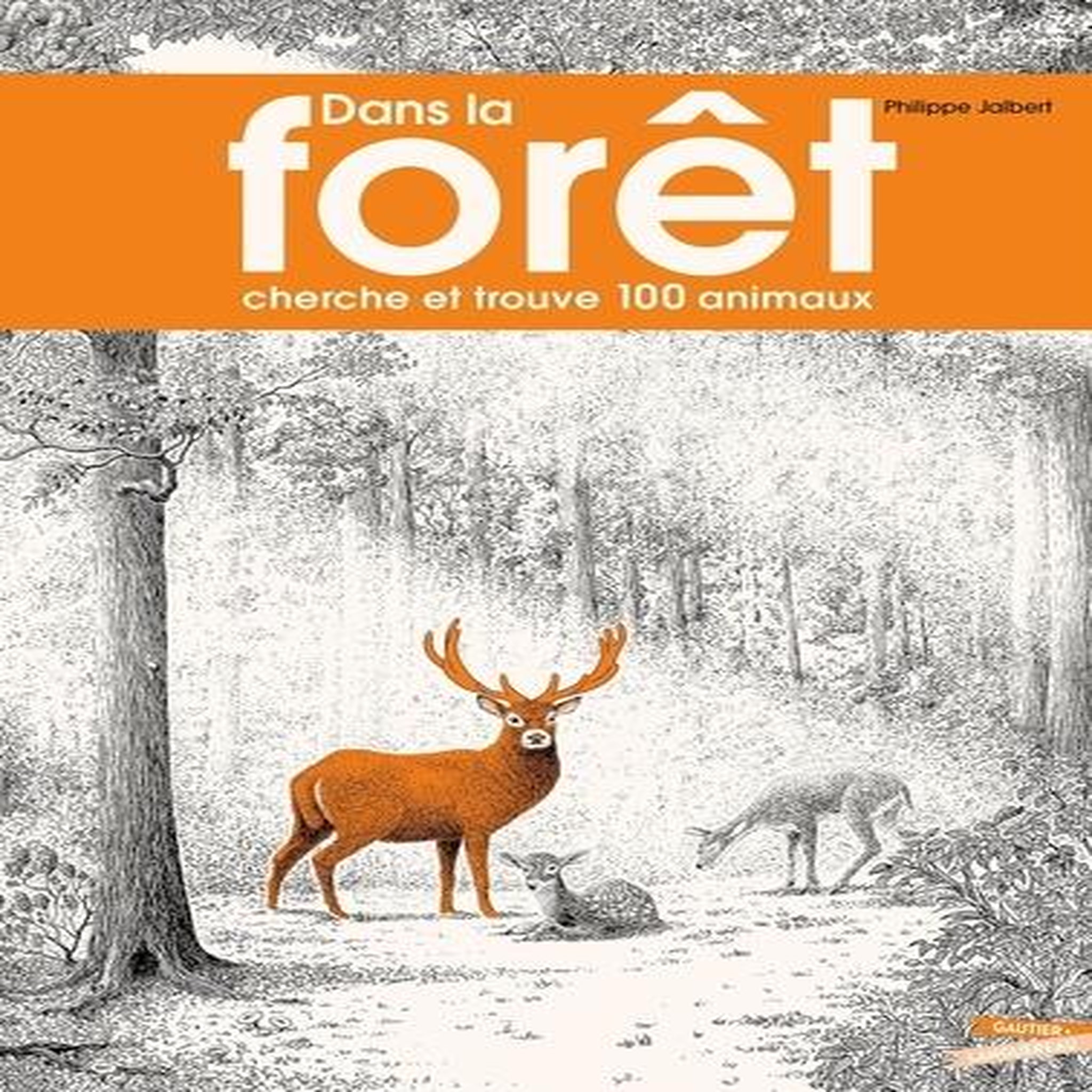 DANS LA FORET. CHERCHE ET TROUVE 100 ANIMAUX, Jalbert Philippe