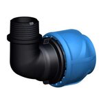 CENTRALE BRICO Coude de transition 90° - iJoint - Ø 75 mm filetage mâle 3