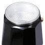 Voir la diapositive 3 : SECRET DE GOURMET Cafetière en Métal  Italienne  18cm Noir
