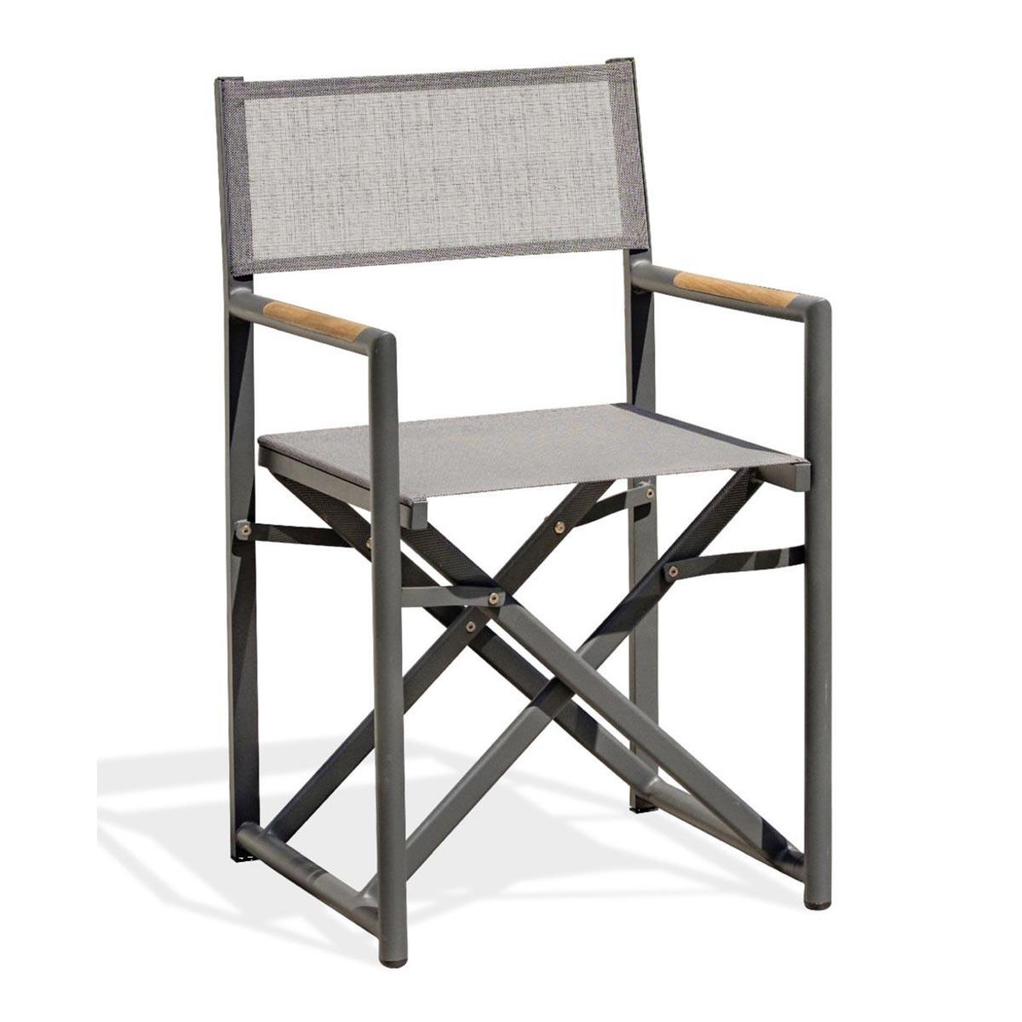 Paris Prix Fauteuil de jardin pliant  honfleur  88cm gris anthracite