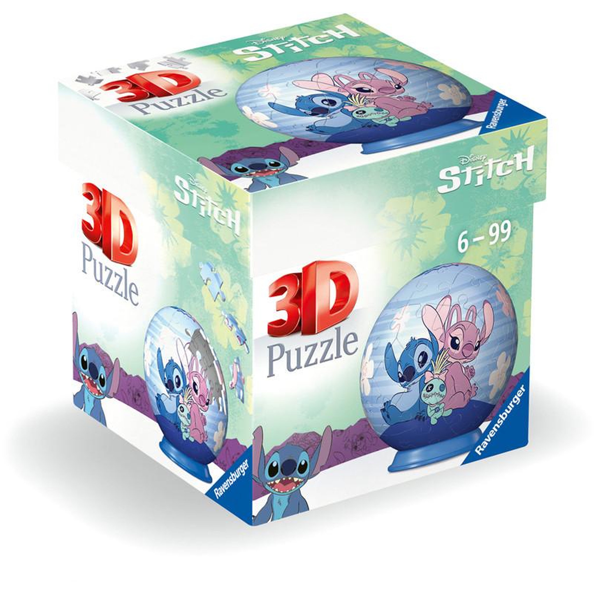 Voir la diapositive 2 : RAVENSBURGER Puzzle 3D 54 pièces Stitch – Disney – Enfant – Ravensburger