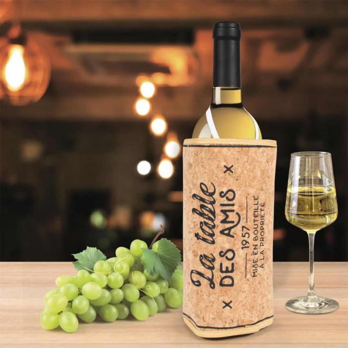 Paris Prix Rafraîchisseur de Bouteille  Fermeture  19cm Naturel