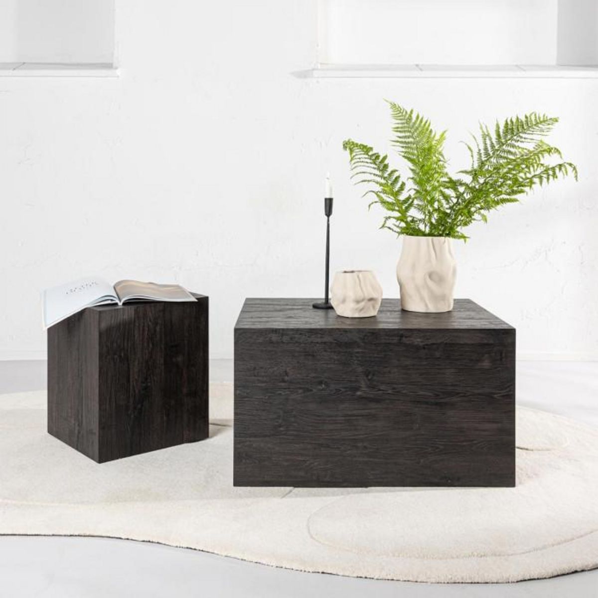 Paris Prix Table d'Appoint  York  45cm Marron Foncé