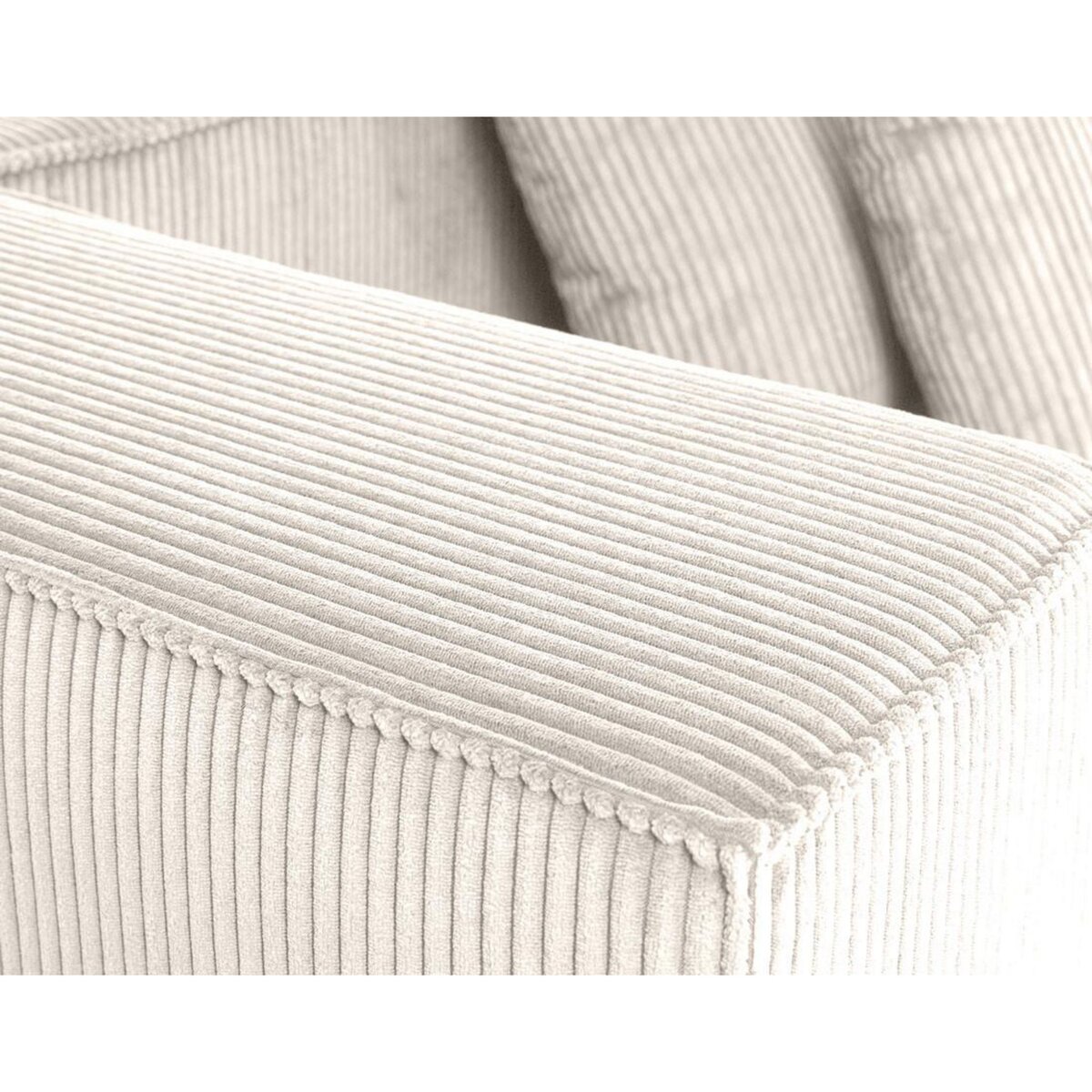 LISA DESIGN Colombine - canapé modulable droit - 3 places - en velours côtelé