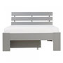 Voir la diapositive 4 : HomeStyle4U Lit simple 90x200 avec tiroir et Sommier - gris