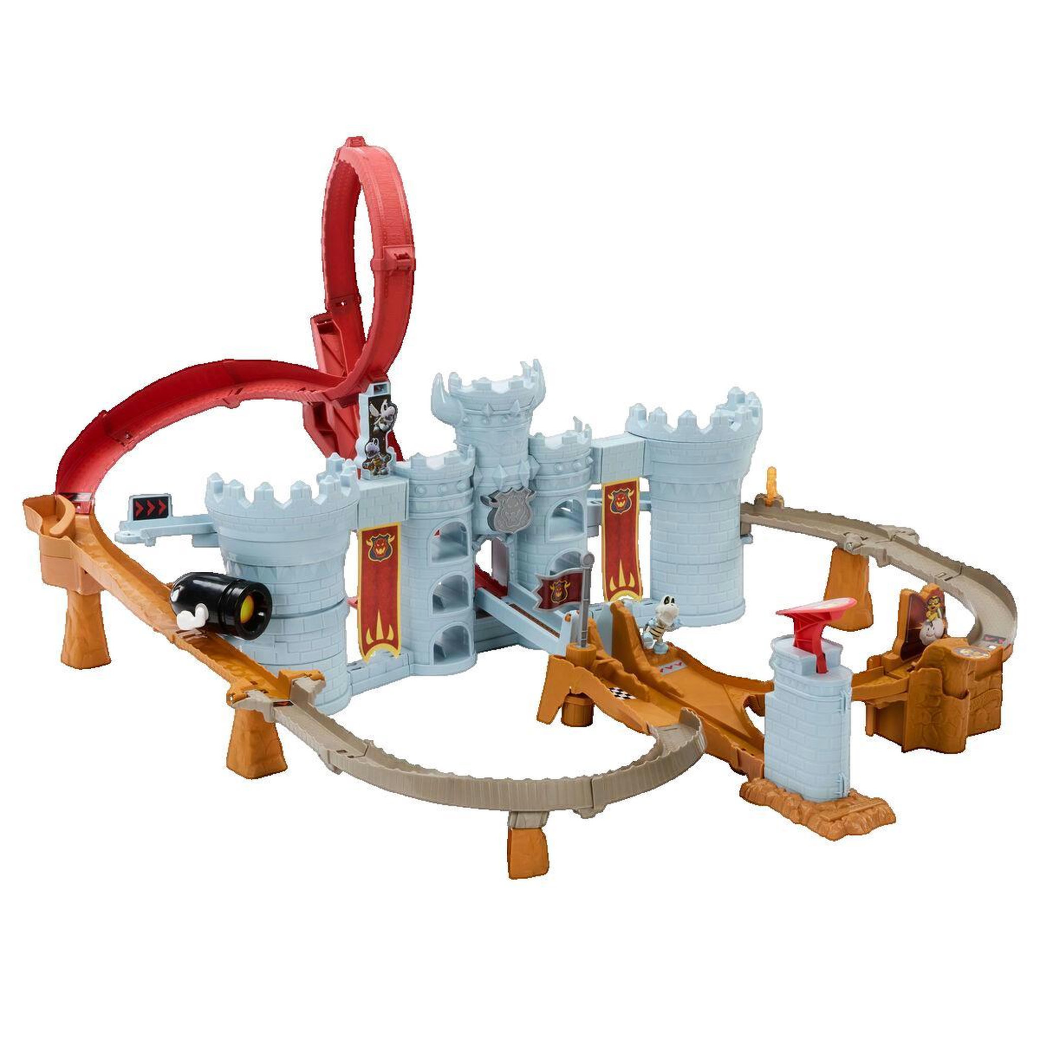 Hot Wheels Hot Wheels - Coffret Mario Kart Château de Bowser - Avec véhicule Kamek - Hot Wheels - JHD24
