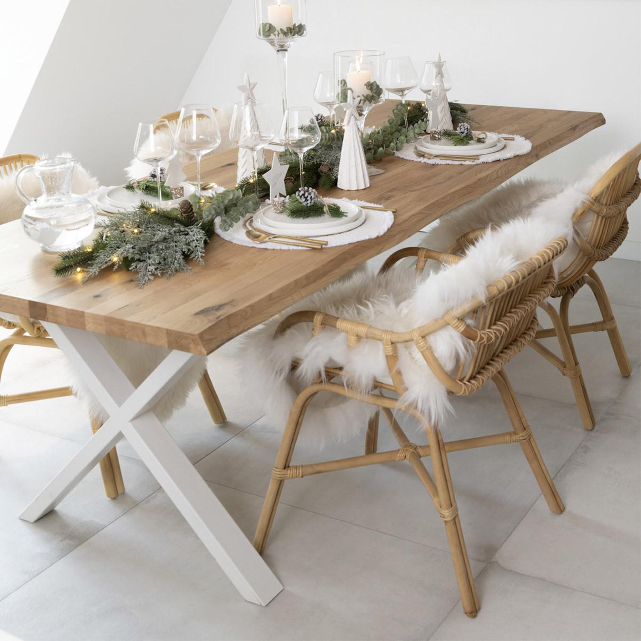 Voir la diapositive 6 : J-LINE Chaise en rotin  ana  82cm naturel