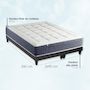 Voir la diapositive 5 : IDLITERIE Ensemble Matelas Ressort 7 zones + Mémoire de forme + Sommier KING STYLE Fabriqué en France