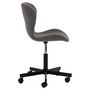 Voir la diapositive 3 : TOILINUX Chaise de bureau à roulettes Bénédicte - Gris