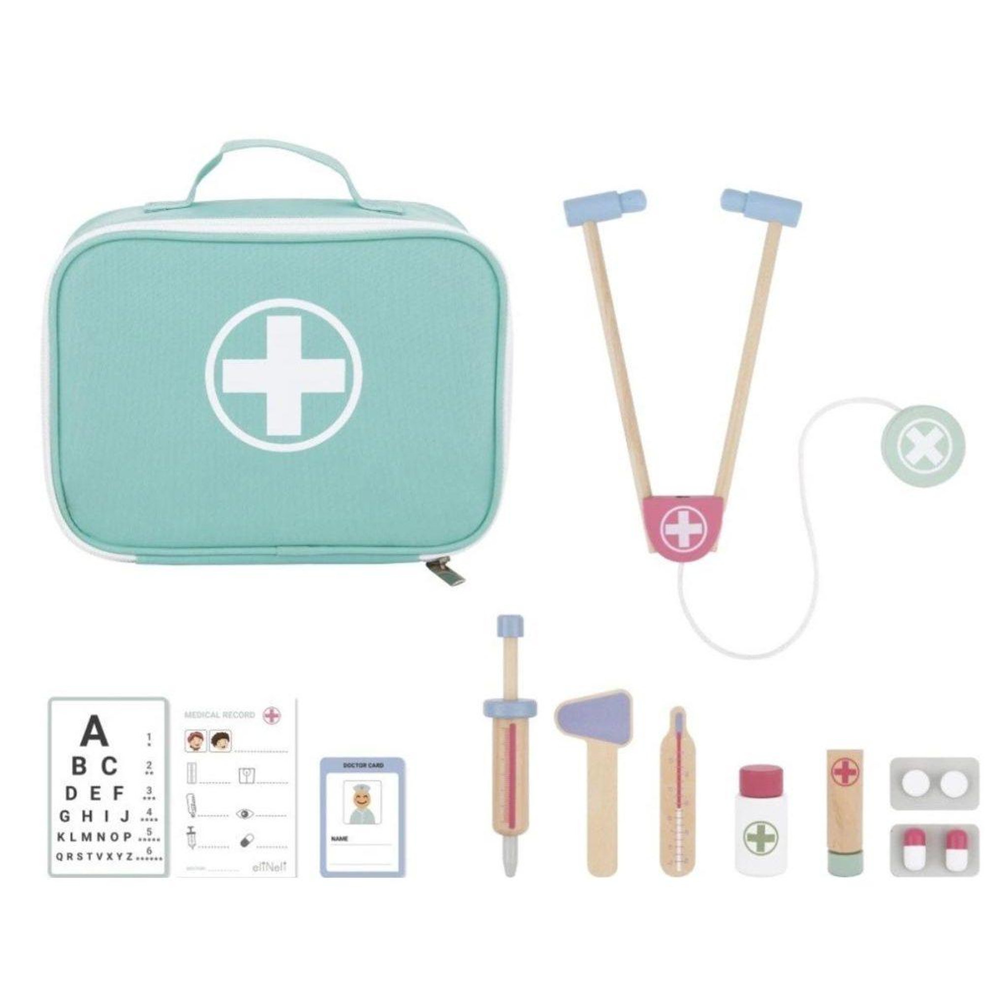Voir la diapositive 3 : ELINELI Mallette de docteur et accessoires