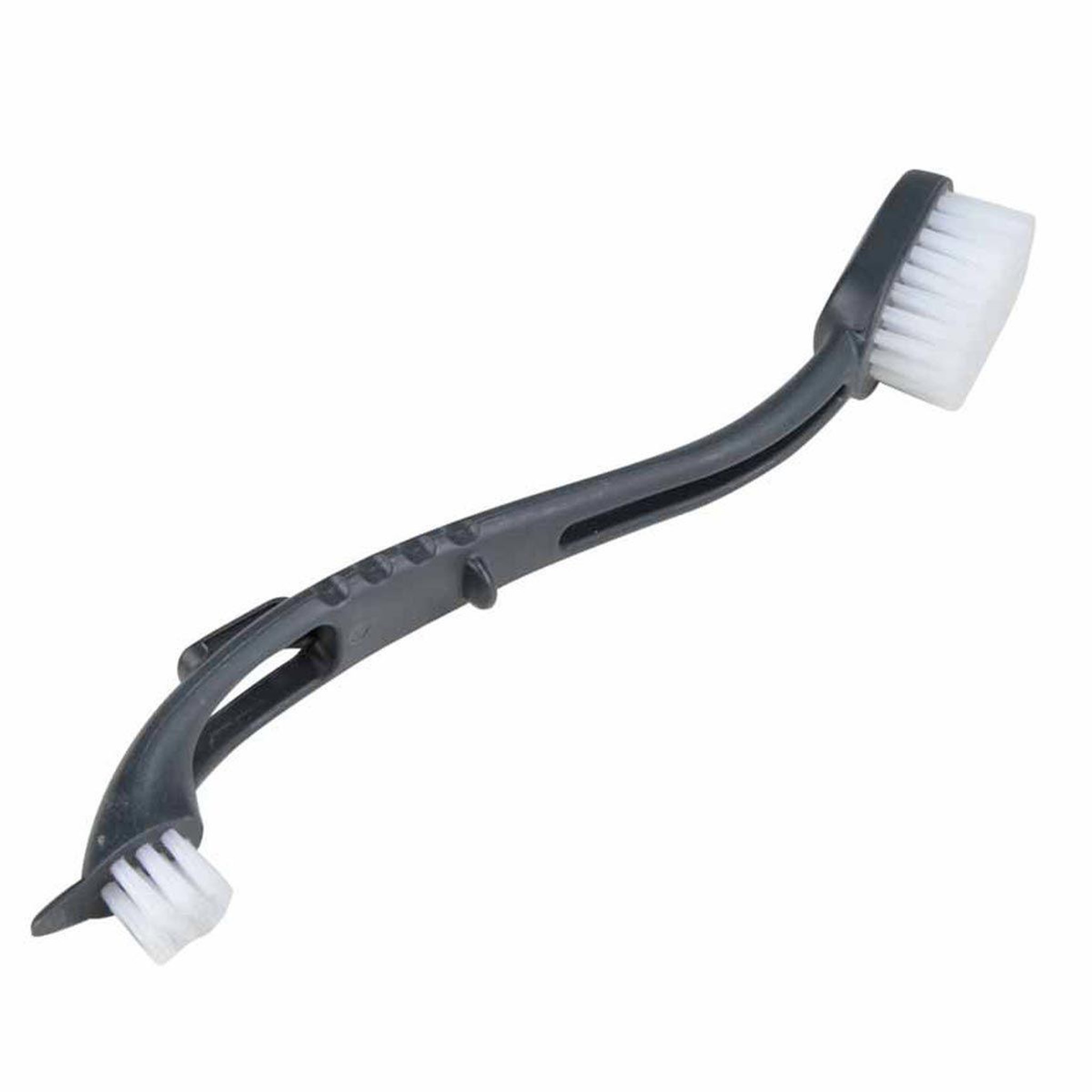 HOMEA Brosse double  fibres résistantes  22cm anthracite