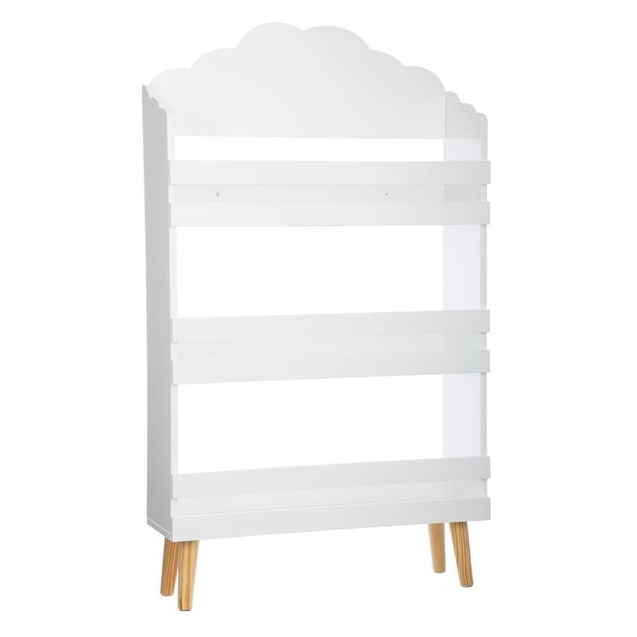 Voir la diapositive 1 : Atmosphera Kids Bibliothèque 3 niveaux  nuage  100cm blanc
