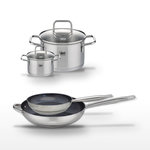 ELO Lot 2 Poêles 24/32cm et 2 Faitouts 12/20cm Elo Profi Therm Platinum