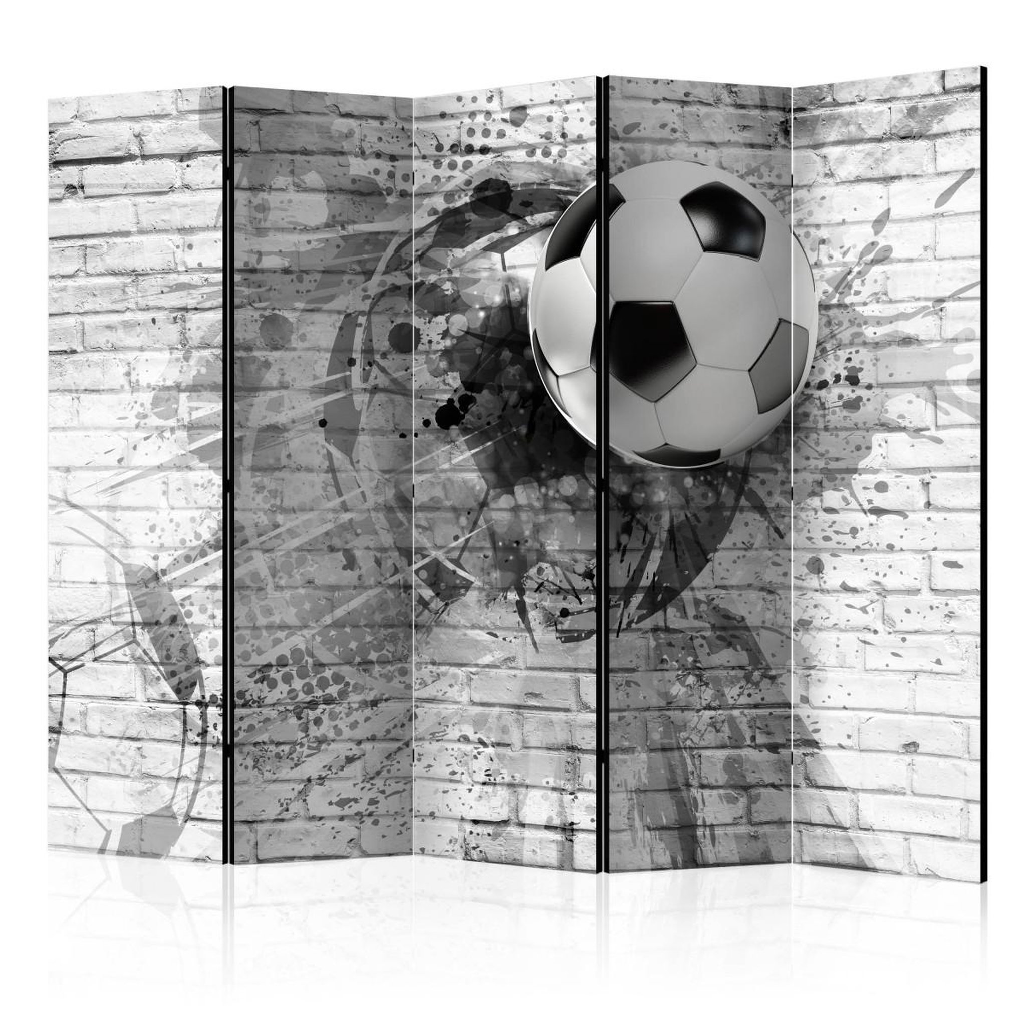 Voir la diapositive 1 : Paris Prix Paravent 5 volets  dynamic football  172x225cm