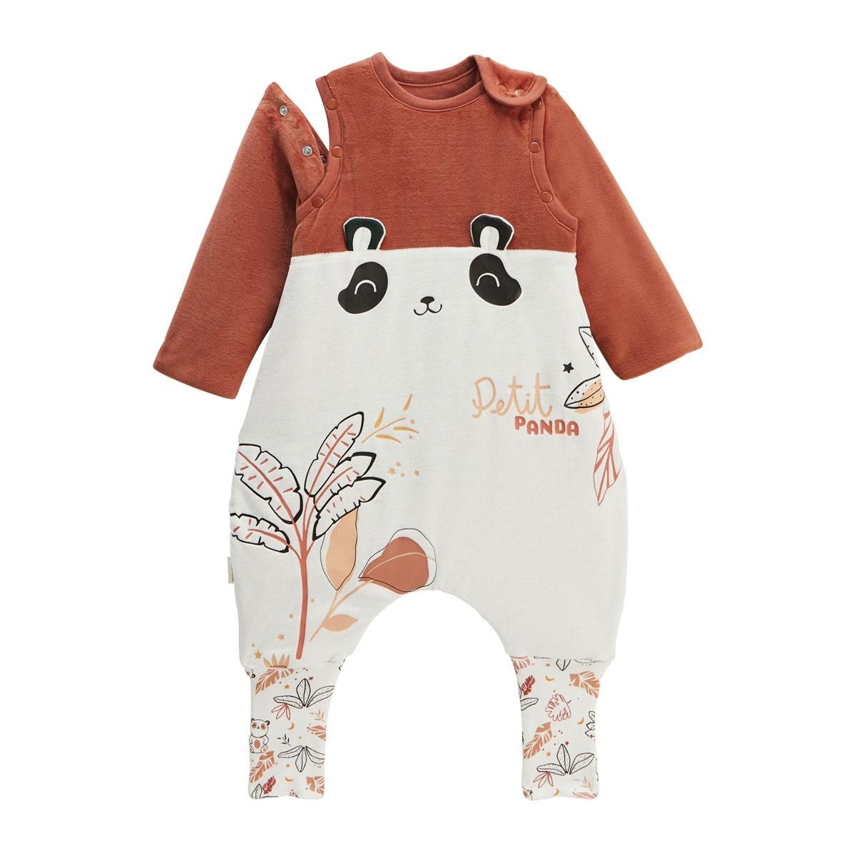 Petit Béguin Turbulette d'hiver en velours avec pieds retroussables et manches amovibles Maloueg