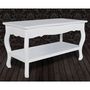 Voir la diapositive 3 : VIDAXL Table basse 2 couches MDF Blanc