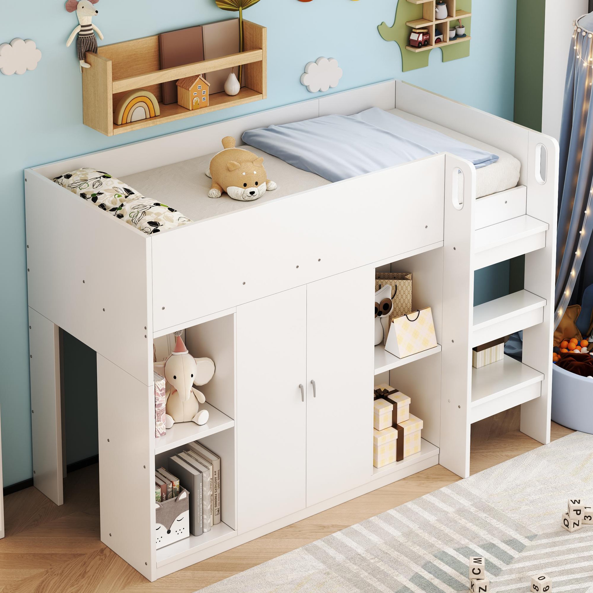 Voir la diapositive 2 : MERAX Lit mezzanine enfant