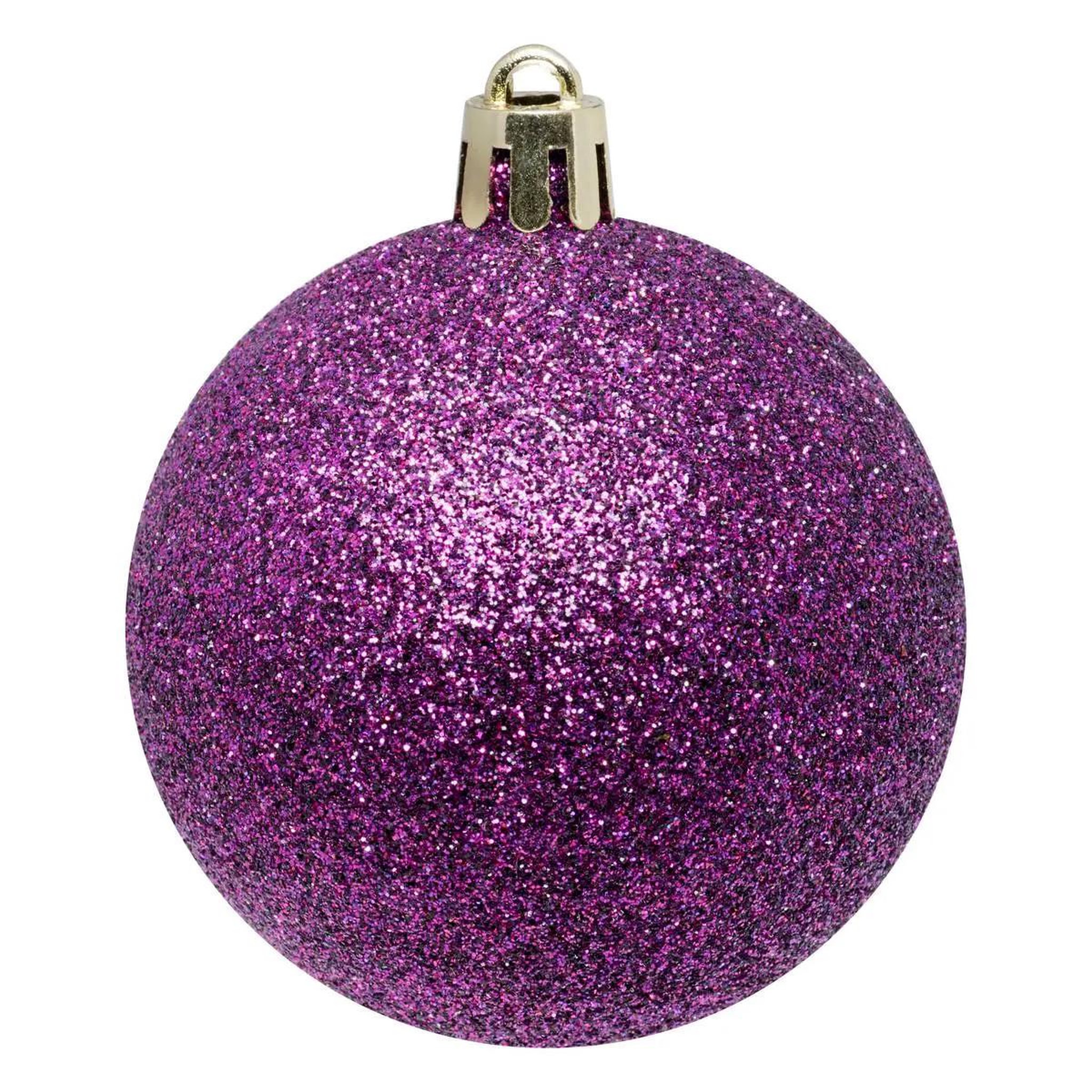 Voir la diapositive 3 : ATMOSPHERA Lot de 4 boules de noël  jokli  10cm violet