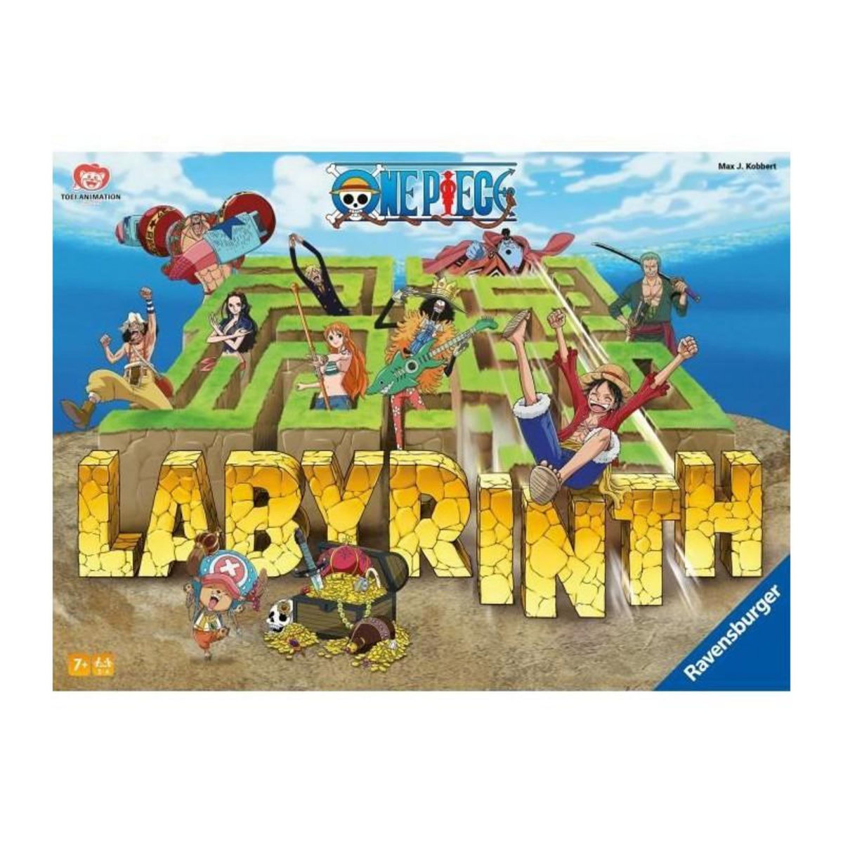 RAVENSBURGER Ravensburger–Jeu de société classique–Labyrinthe One Piece–Jeu de plateau-Jeu de réflexion-Enfant et Famille–Des 7 an