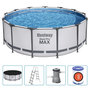 Voir la diapositive 2 : BESTWAY Bestway Ensemble de piscine ronde Steel Pro MAX 396x122 cm