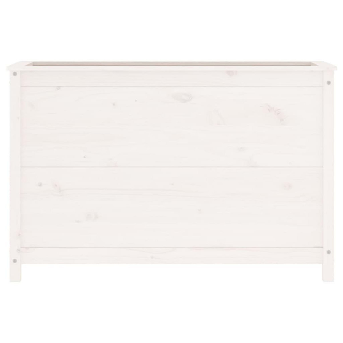 VIDAXL Lit sureleve de jardin blanc 119,5x40x78 cm bois de pin massif