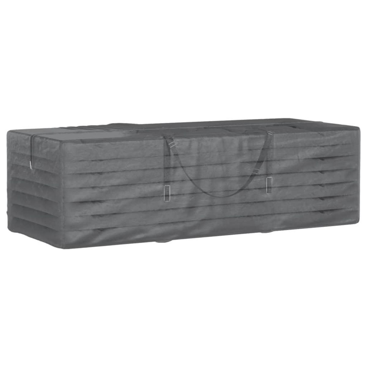 VIDAXL Sac de rangement pour coussins de jardin noir 135x40x55 cm PE