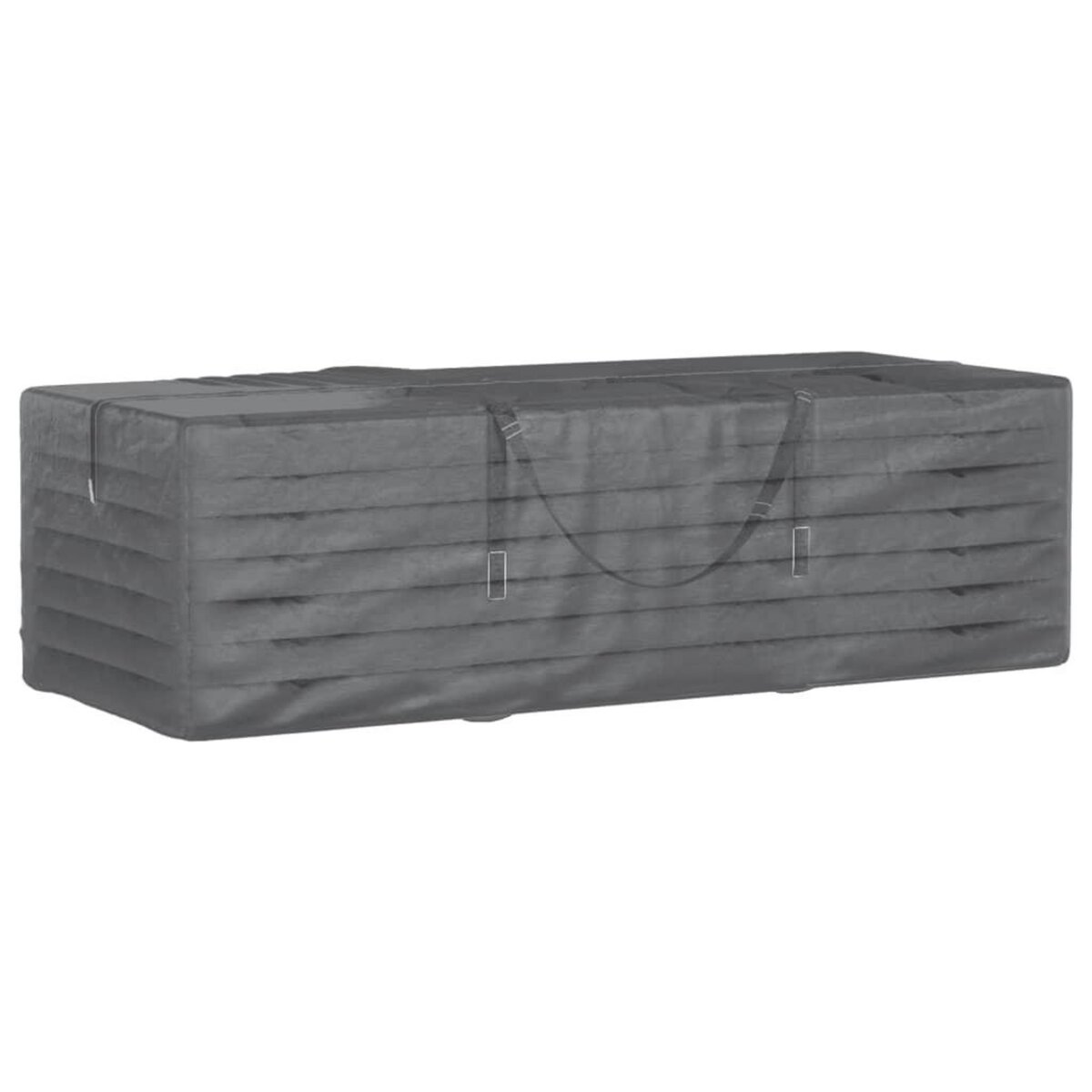 VIDAXL Sac de rangement pour coussins de jardin noir 135x40x55 cm PE