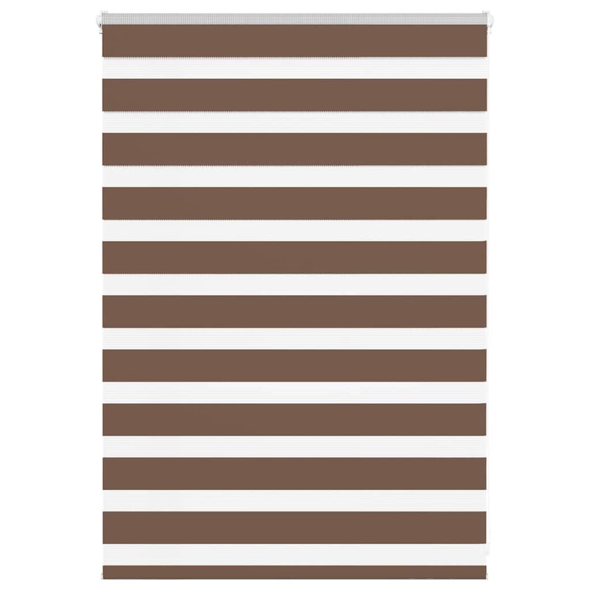 VIDAXL Store zebre marron 105x100cm largeur du tissu 100,9cm polyester