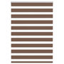 Voir la diapositive 1 : VIDAXL Store zebre marron 105x100cm largeur du tissu 100,9cm polyester