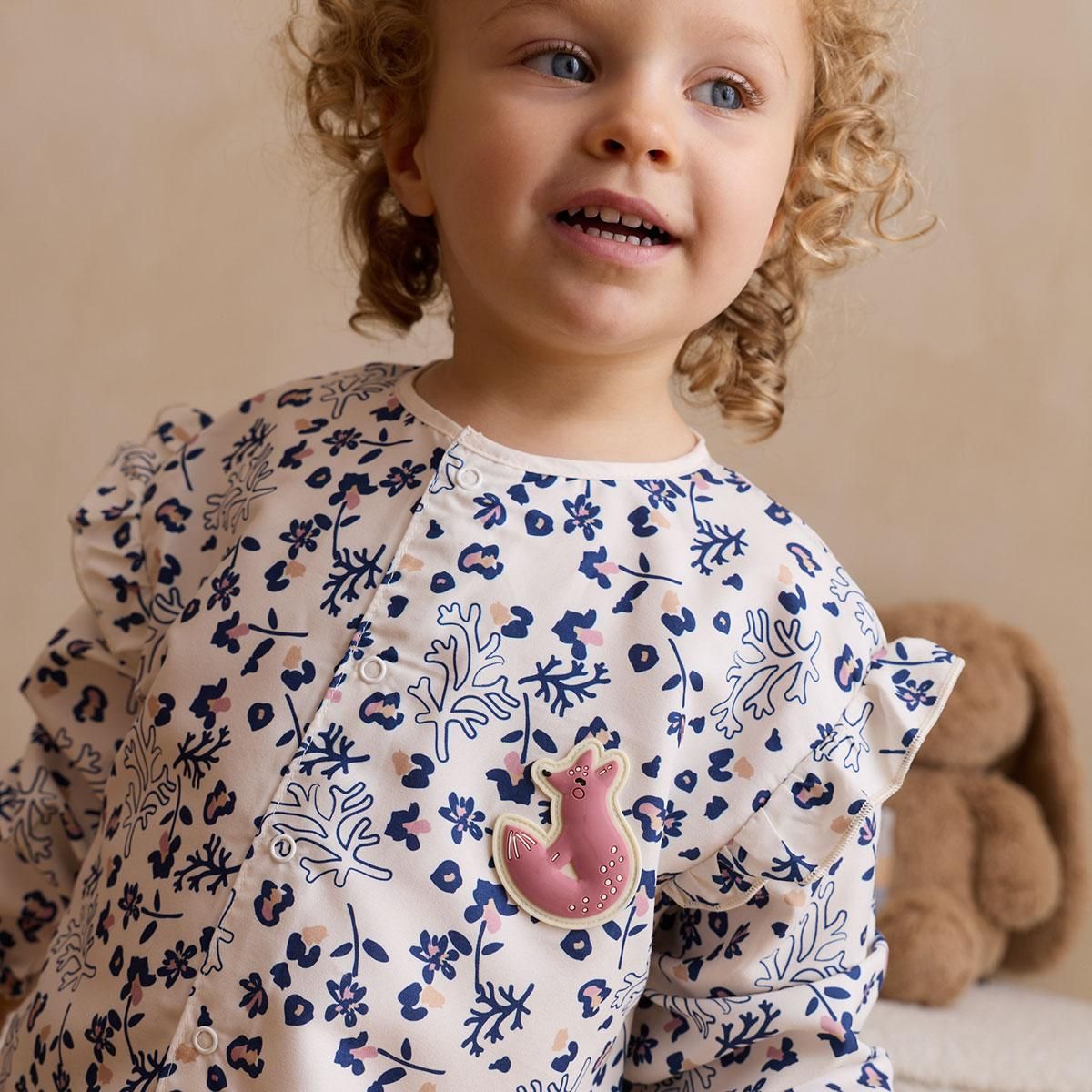 Petit Béguin Tablier enfant long Céleste