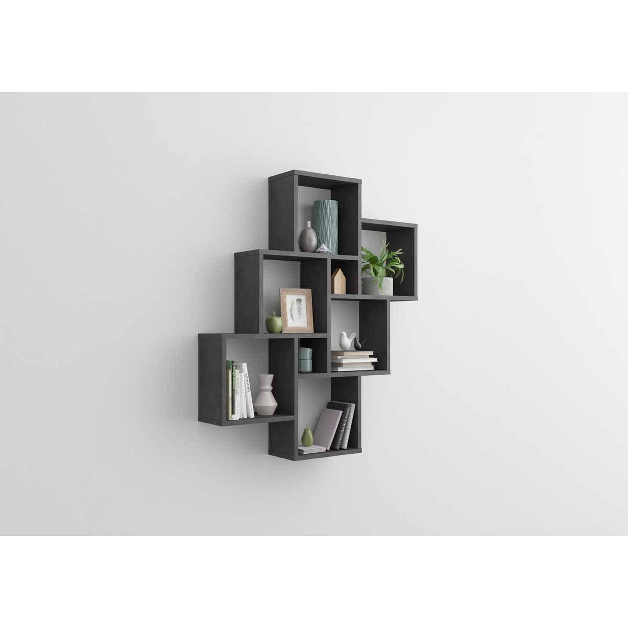 Voir la diapositive 2 : Paris Prix Étagère murale design  riolo  94cm marron