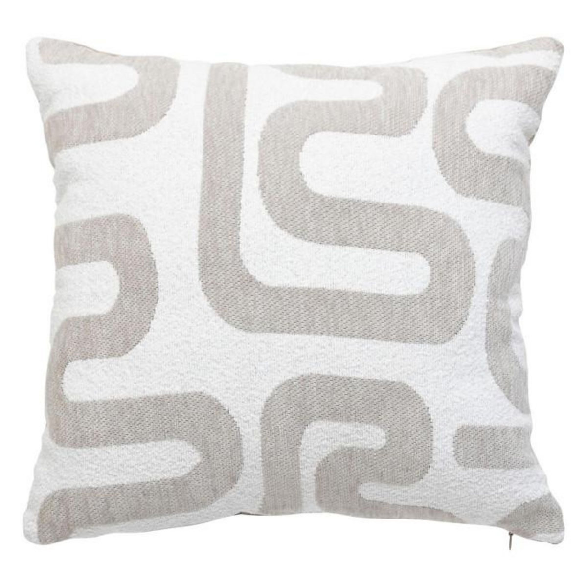 ATMOSPHERA Coussin Déco Chenille  Safina  40x40cm Beige Lin