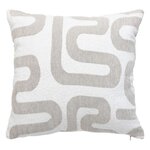 ATMOSPHERA Coussin Déco Chenille  Safina  40x40cm Beige Lin