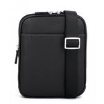 Hexagona Sac bandouliere en cuir. Coloris disponibles : Noir