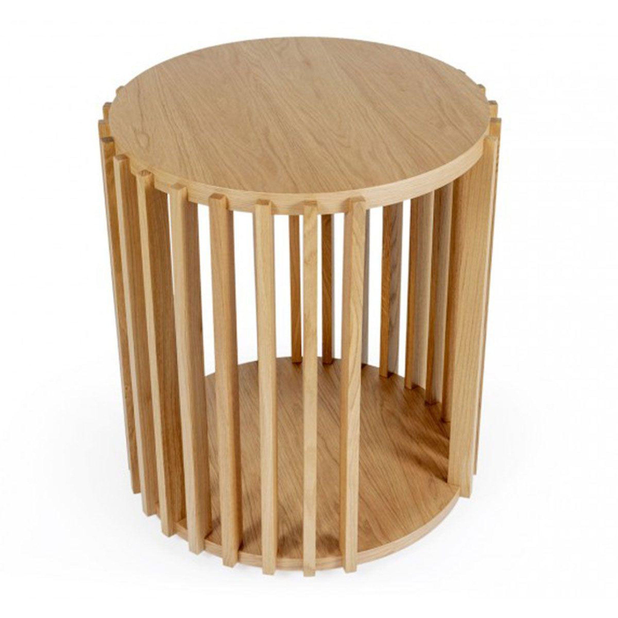 Voir la diapositive 3 : Paris Prix Table d'appoint design  drume  58cm chêne
