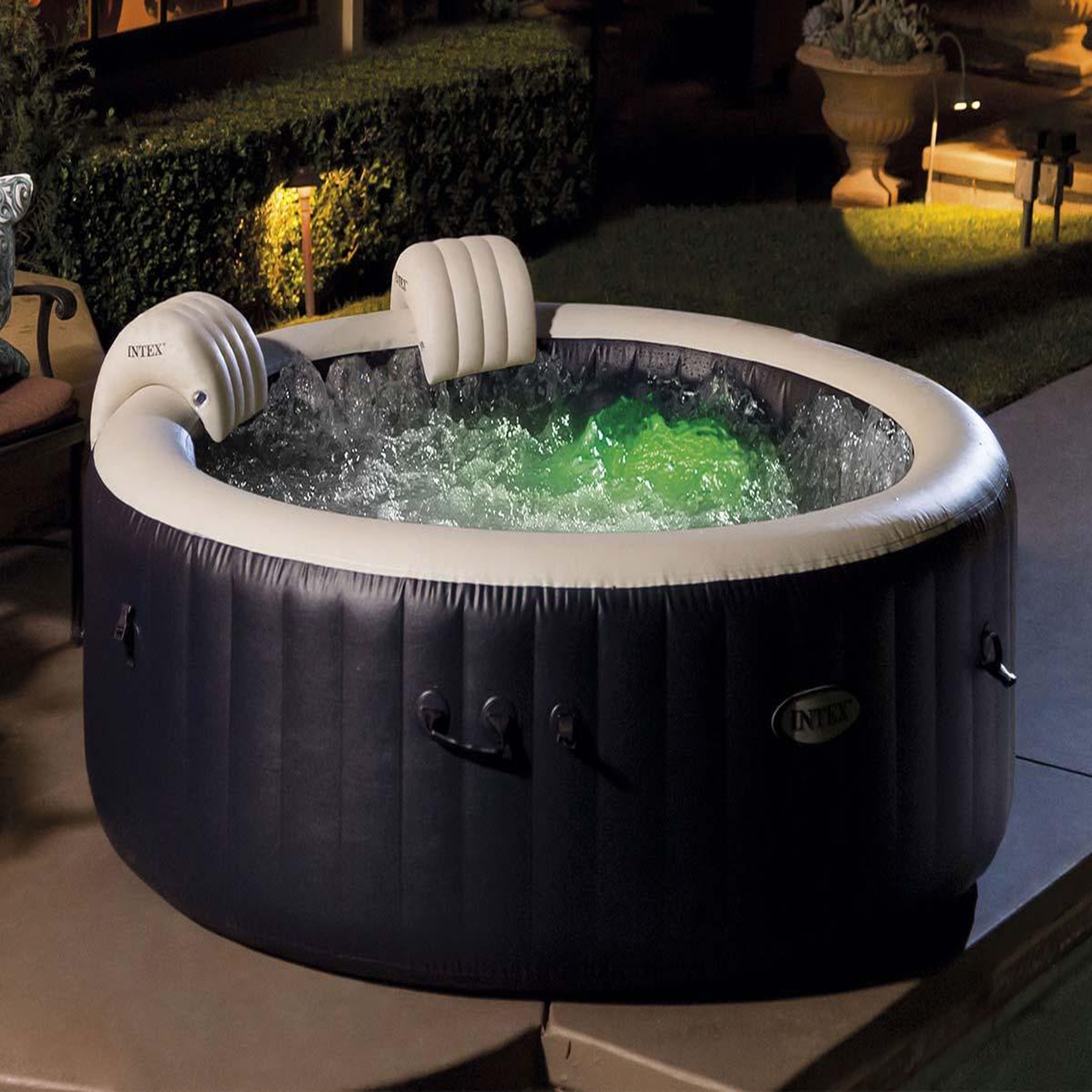 Voir la diapositive 5 : INTEX Spa gonflable purespa blue navy rond bulles 6 places - intex