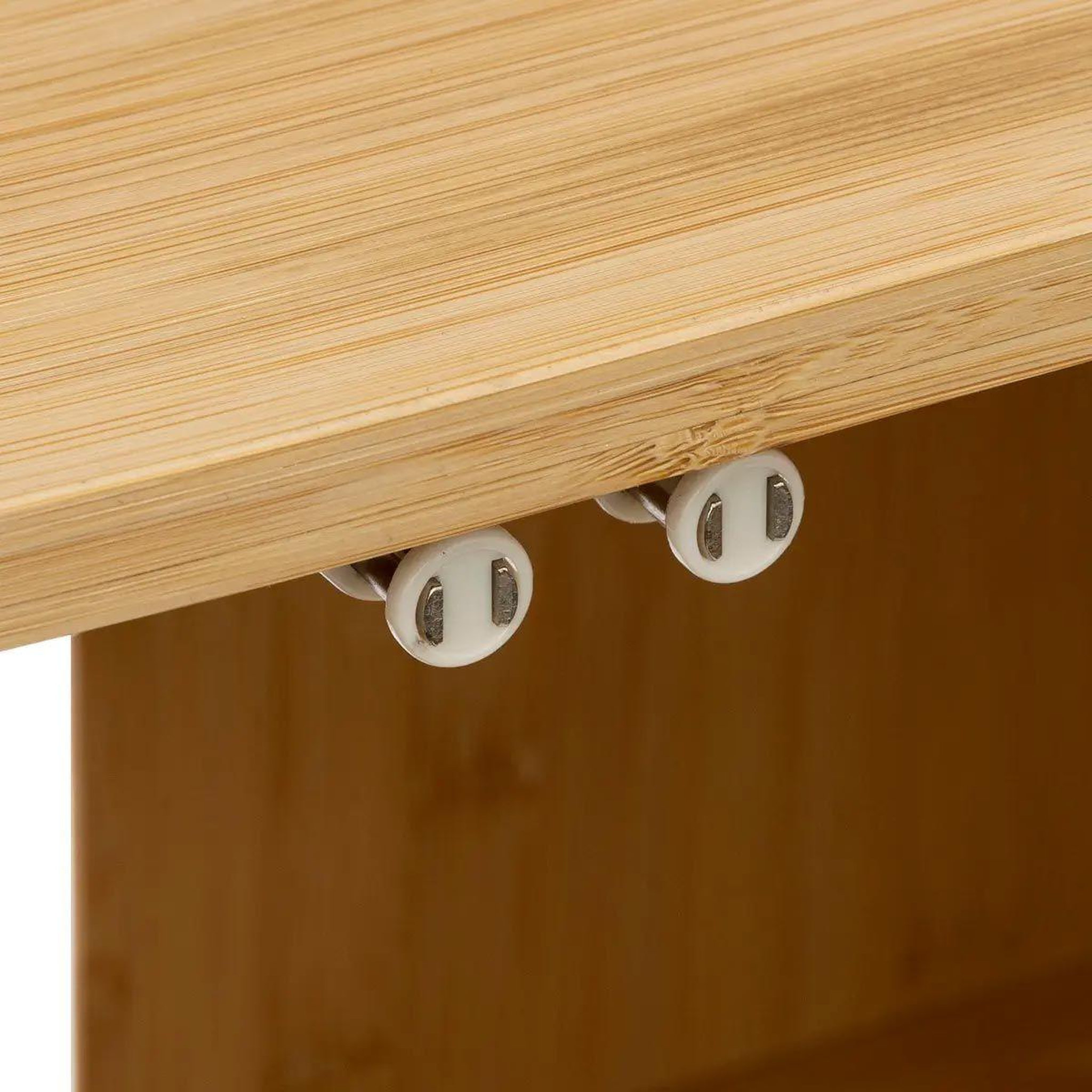 Voir la diapositive 3 : FIVE Meuble sous lavabo en bambou  jim  80cm naturel