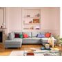 Voir la diapositive 1 : LISA DESIGN Jake - canapé panoramique d'angle gauche 7 places convertible avec coffre en tissu velours relief