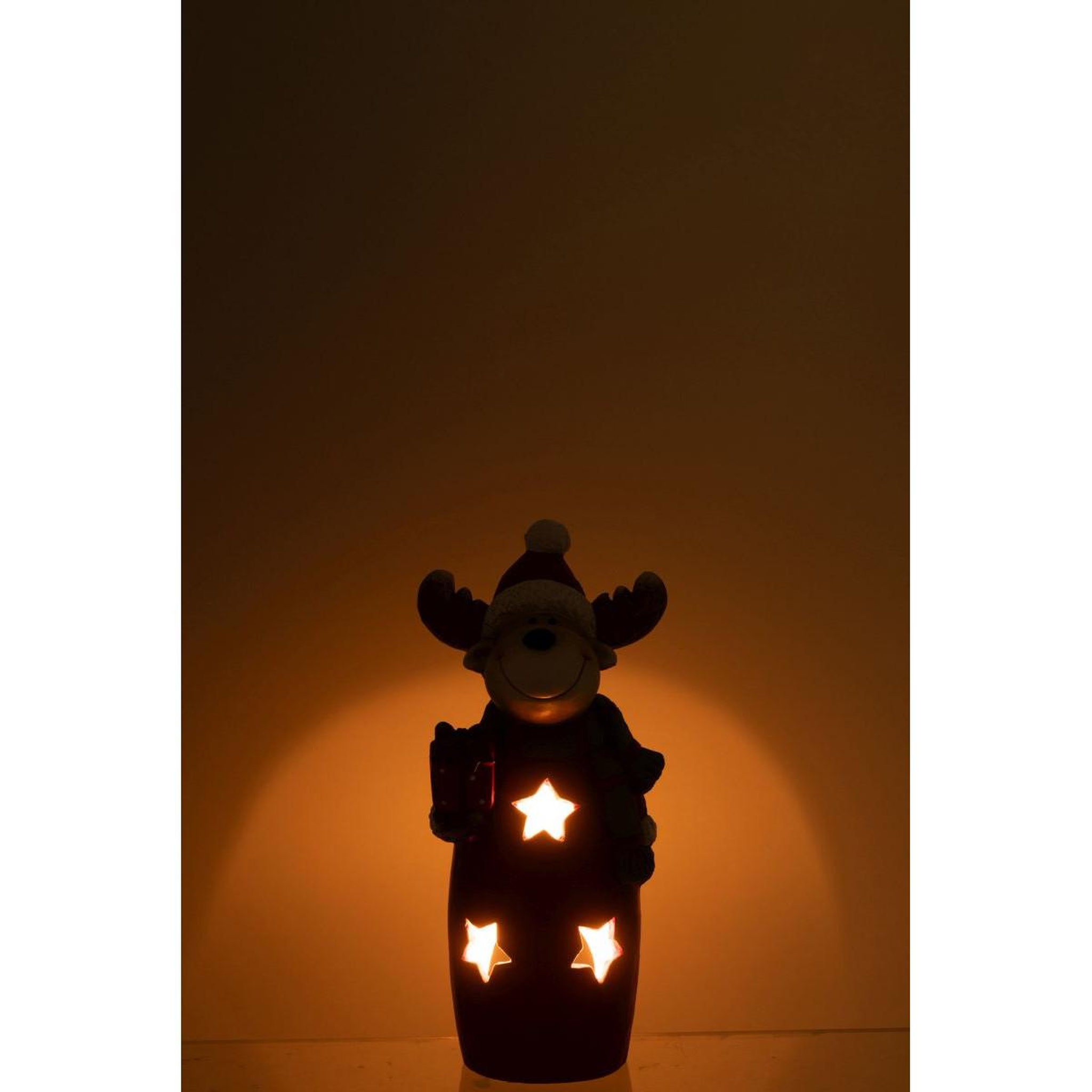 Voir la diapositive 6 : J-LINE Photophore renne noël  christmas show  52cm multicolore