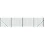 Voir la diapositive 2 : VIDAXL Cloture en treillis metallique avec bride vert 2x10 m