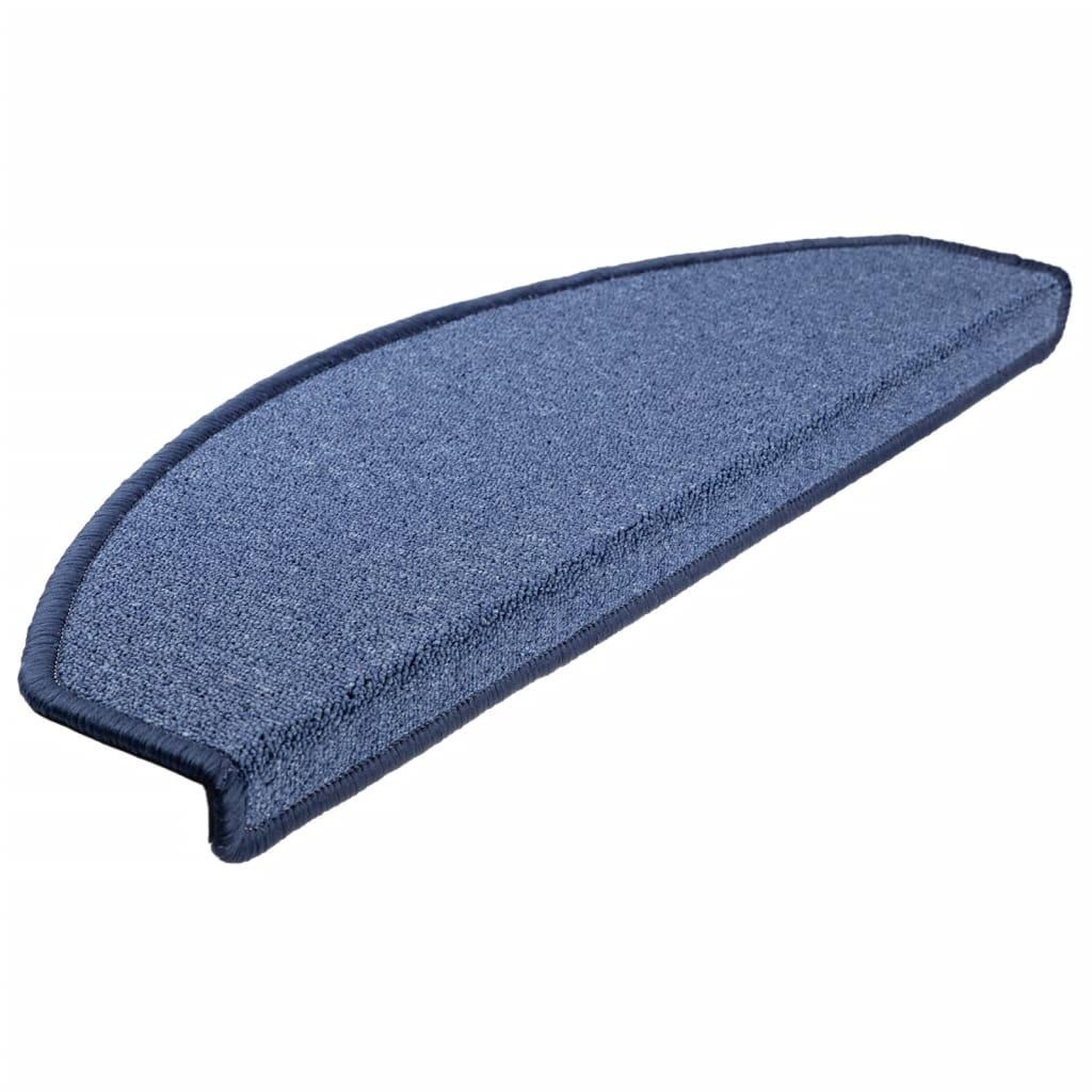 Voir la diapositive 3 : VIDAXL Tapis d'escalier 15 pcs Bleu 65x24x4 cm