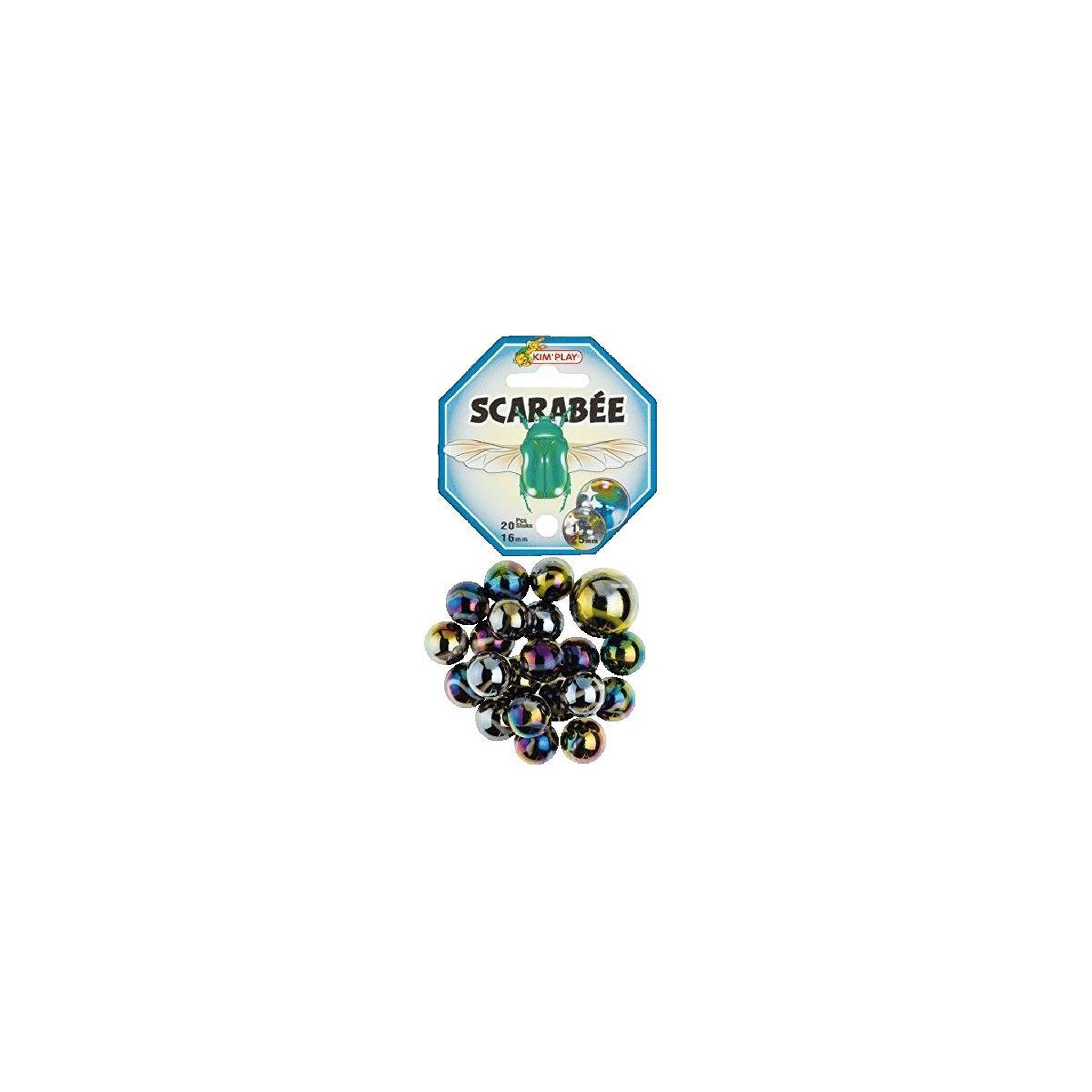 Kimplay Jeu de billes Kimplay 20+1 Billes Scarabee