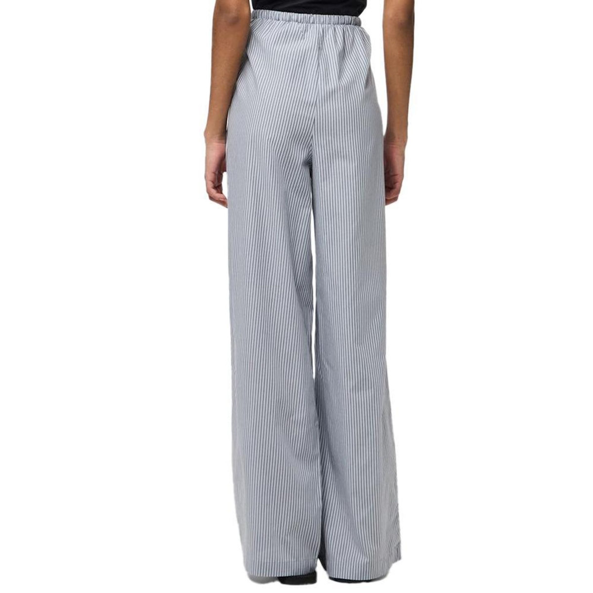 Pieces Pantalon fluide Bleu/Marron Femme Pieces Feline