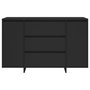 Voir la diapositive 5 : VIDAXL Buffet avec 3 tiroirs Noir 120x41x75 cm Bois d'ingenierie