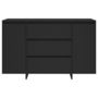 Voir la diapositive 5 : VIDAXL Buffet avec 3 tiroirs Noir 120x41x75 cm Bois d'ingenierie