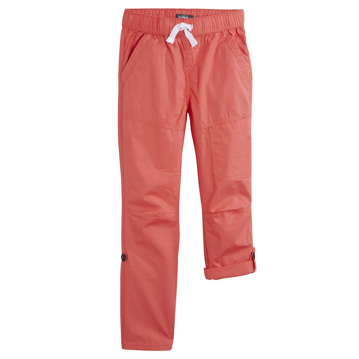 IN EXTENSO Pantalon popeline retroussable garçon